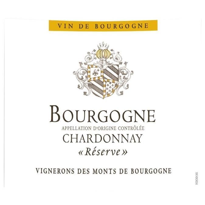 Vignerons des Monts de Bourgogne 2023 Bourgogne Chardonnay Réserve - Vino Blanco Borgoña