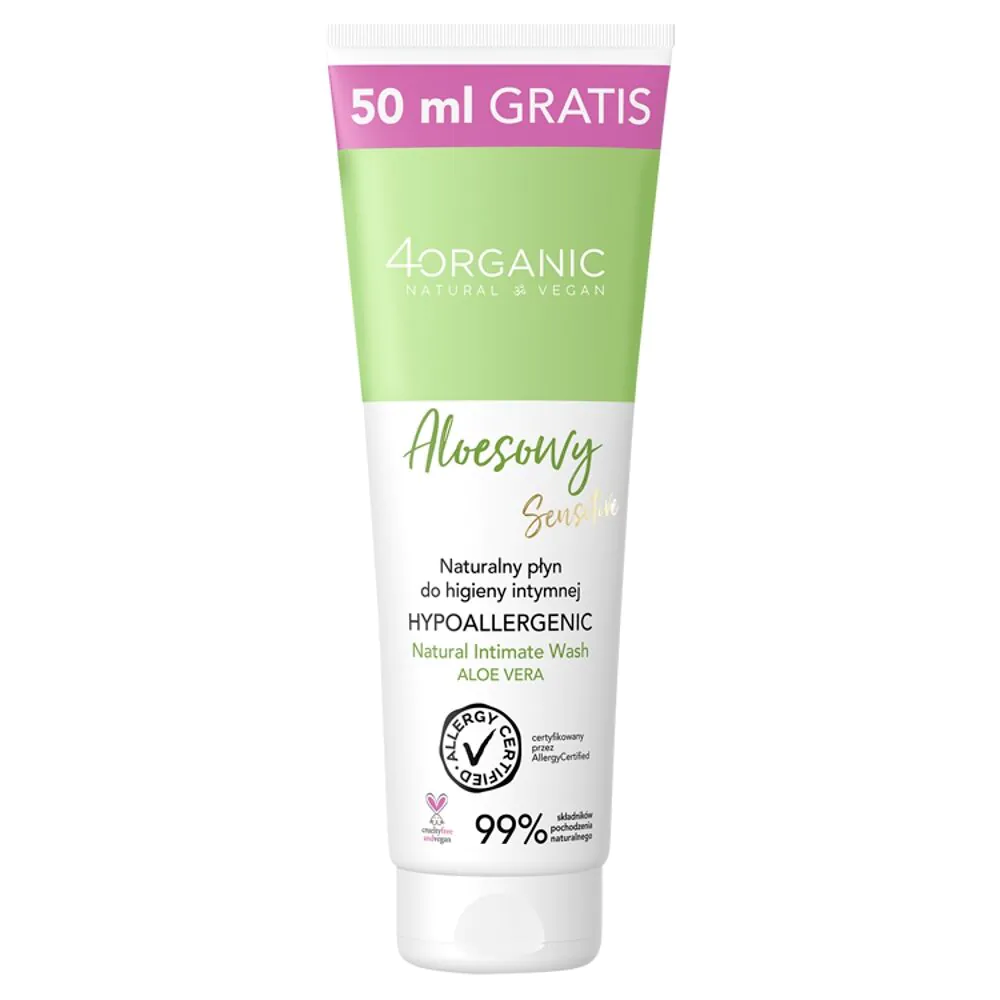 4Organic Płyn do higieny intymnej Aloesowy 200 +