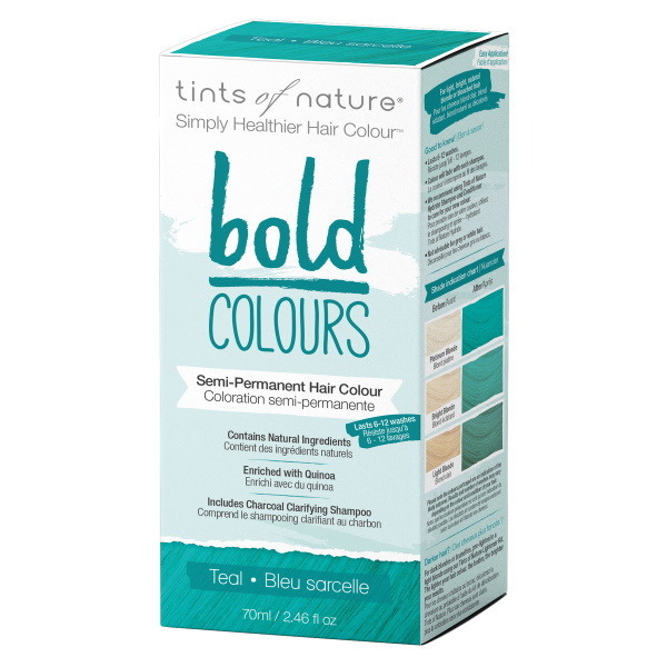 Tints of Nature Semi-Permanentná farba na vlasy, výrazná tyrkysová 70 ml