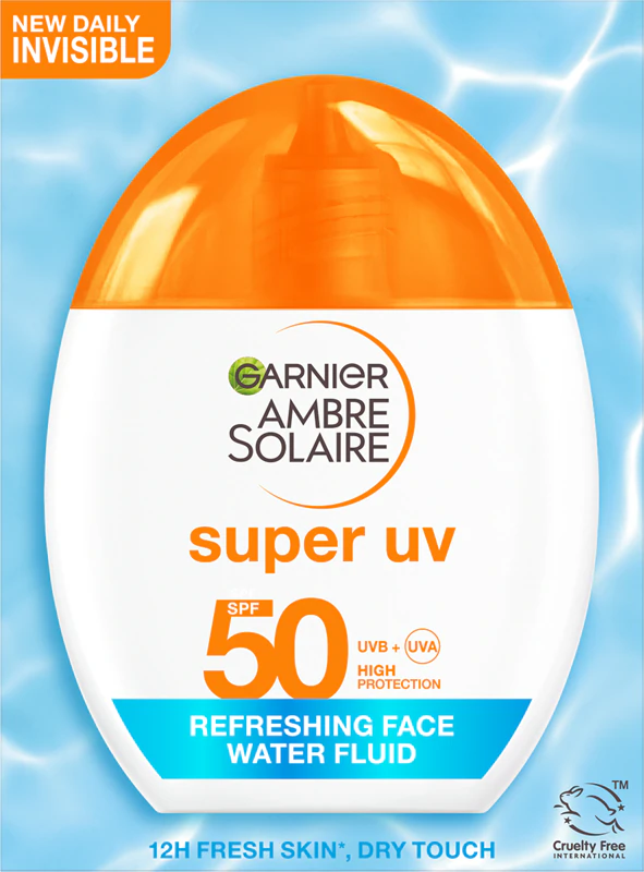 Garnier Ambre Solaire Fluido Autobronzeador Facial Super UV com Ácido Hialurônico