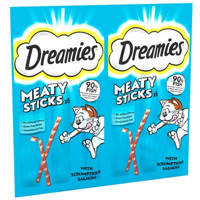 Dreamies Meaty Sticks με Σολομό
