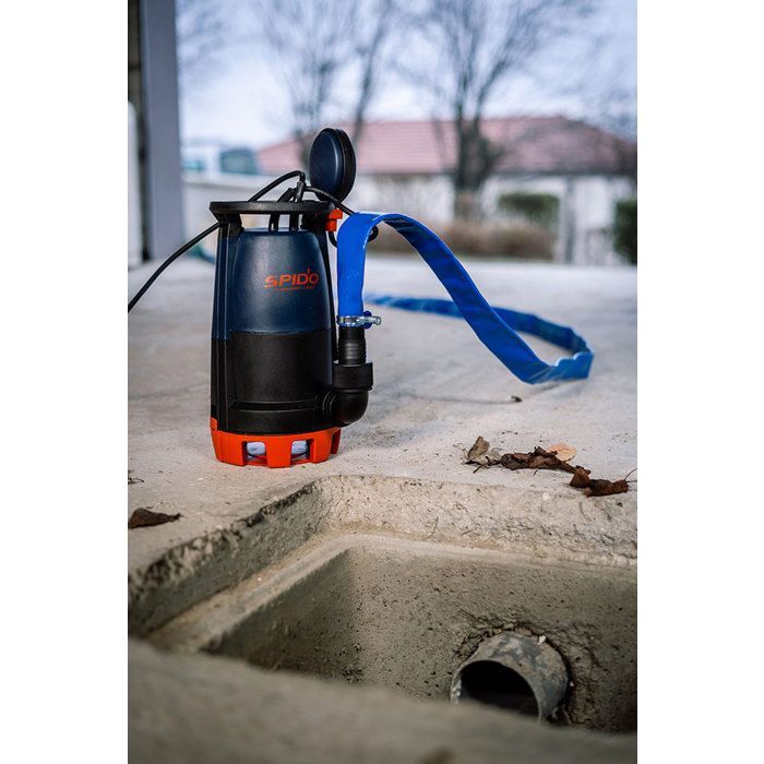 3-in-1 Drainage Pump - SPIDO - Classic VCDC-500-P2 - 500 W - Flow Rate of 12.5 m³/h