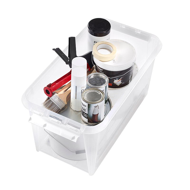 Smartstore Opbevaringsboks SmartStore™ med låg og hjul 70 l Home L72 x B40 x H38 cm