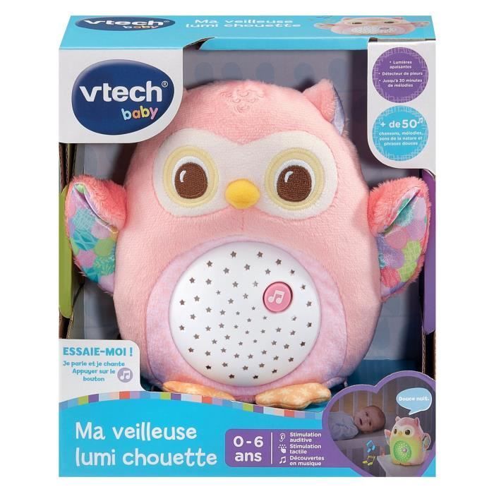 Luz nocturna VTECH MY LUMI BÚHO ROSA