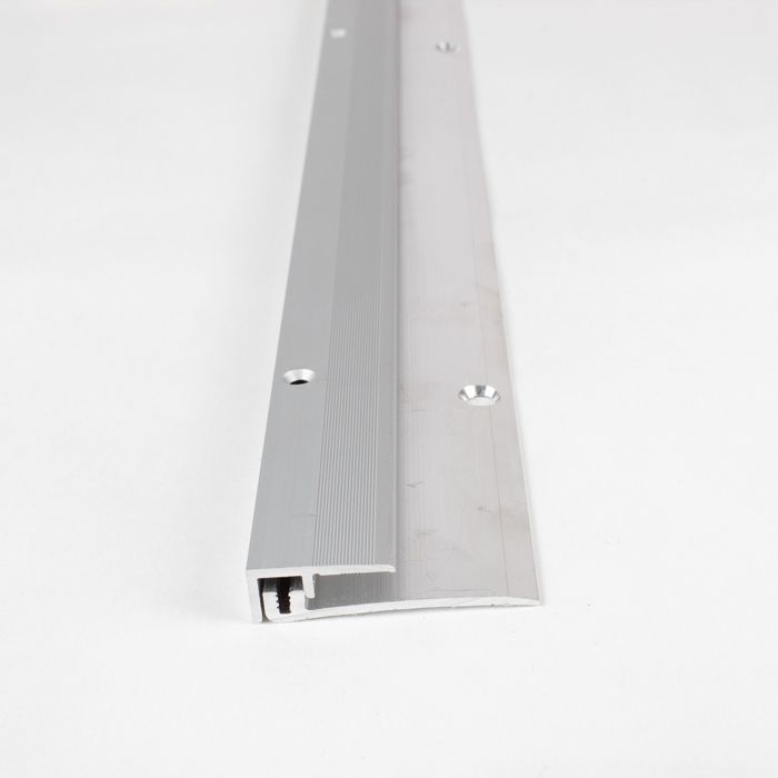 Profilo di finitura, listello di rifinitura laminato, H 5-9 mm, L 21 mm, in 2 parti, alluminio anodizzato, forato, bronzo scuro-900