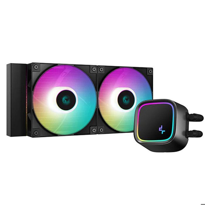 AIO-waterkoeling - DEEPCOOL - LE520 - 2x120mm - Compatibel met Intel en AMD - ARGB-verlichting