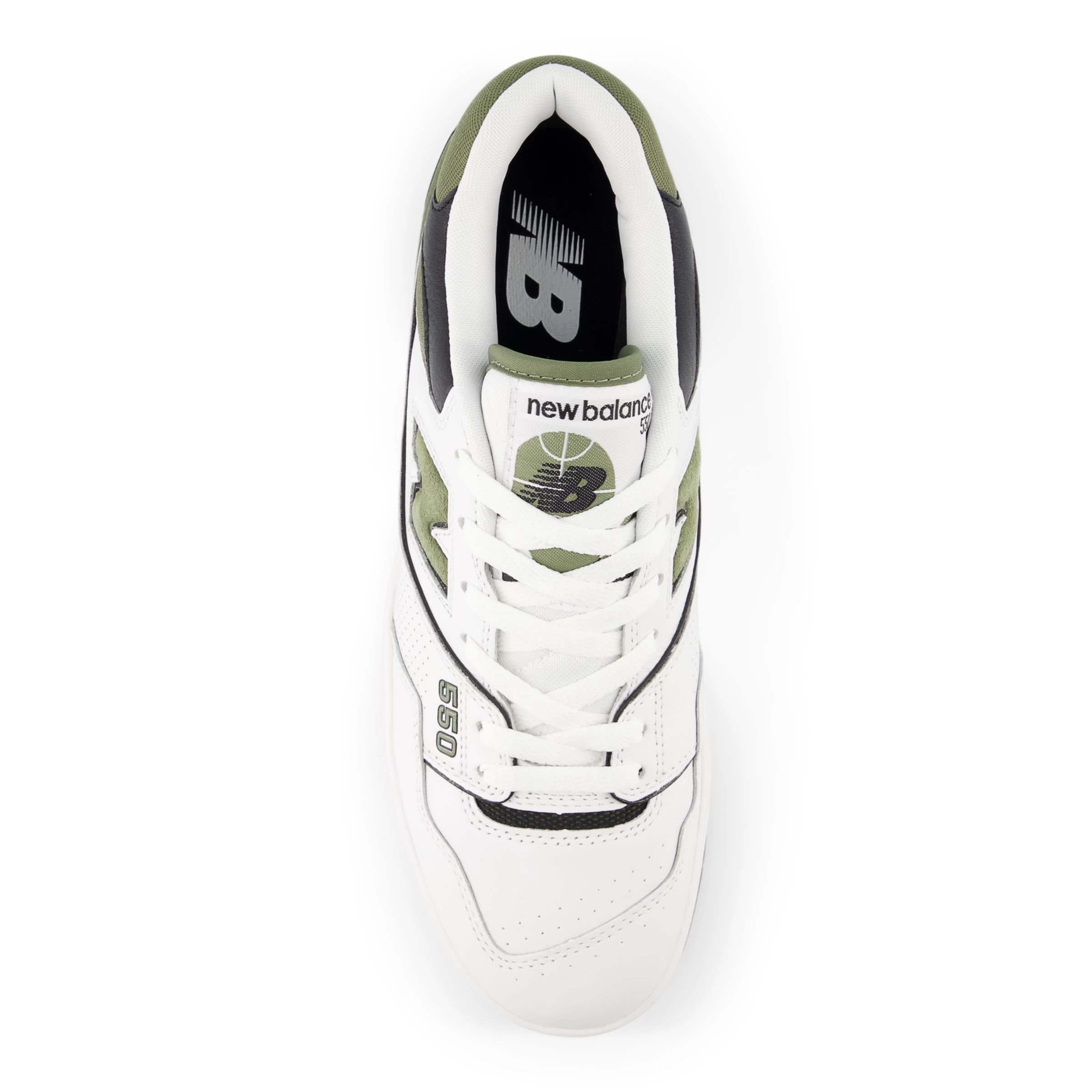 550 White con dark olivine e black