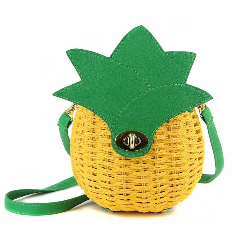 WOMEN Messenger Bags Good Quality Female Tote Lady Clutches WOMEN Bag 2018 Special Pineapple Fashion Design WOMEN Handbag