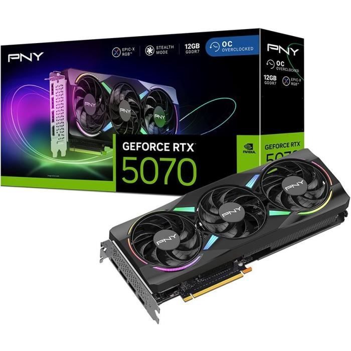 PNY - Placa gráfica - GEFORCE RTX™ 5070 12GB ARGB OC