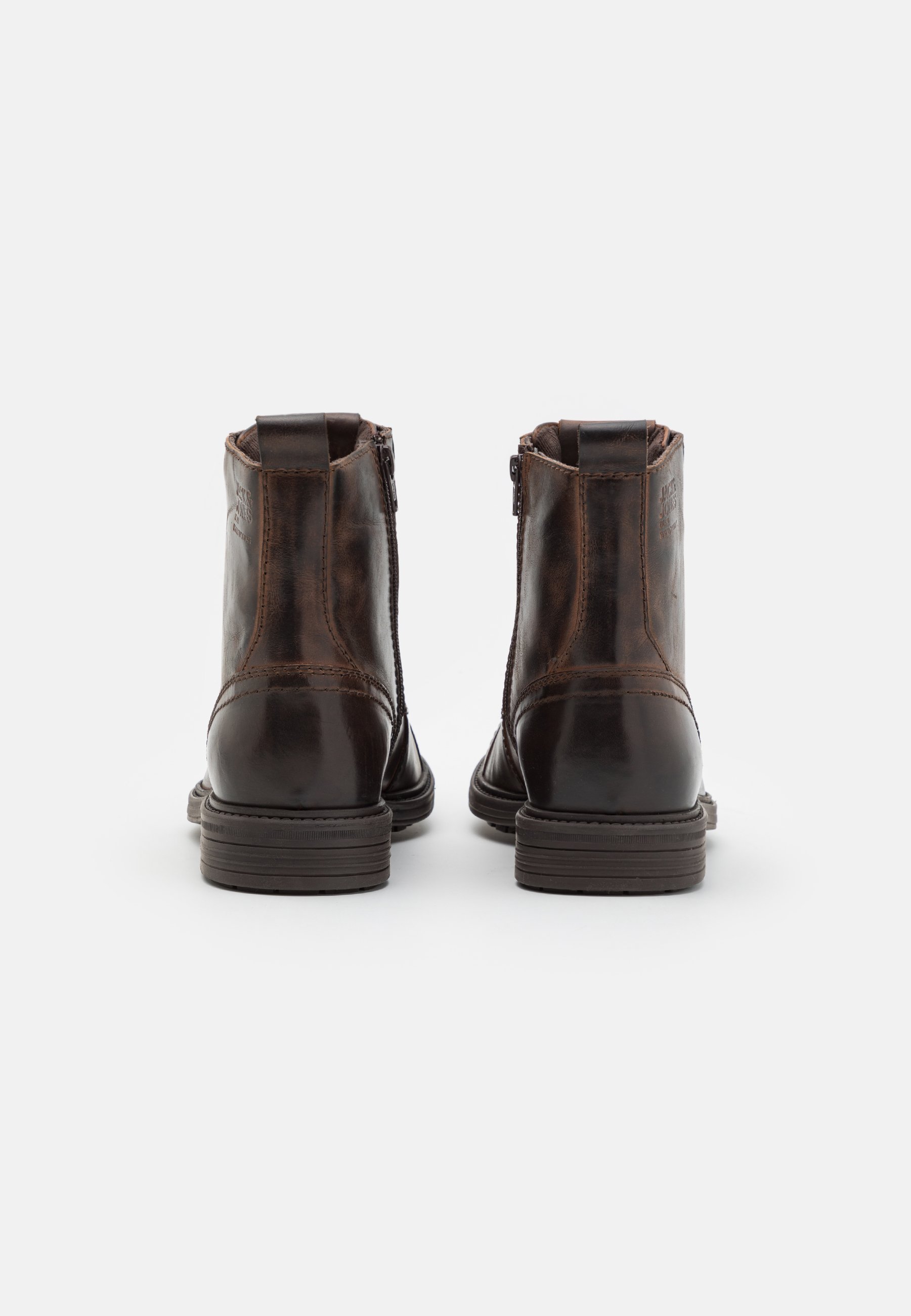 Jack & Jones JFWHOWARD - Enkellaarsjes met vetersluiting - cognac