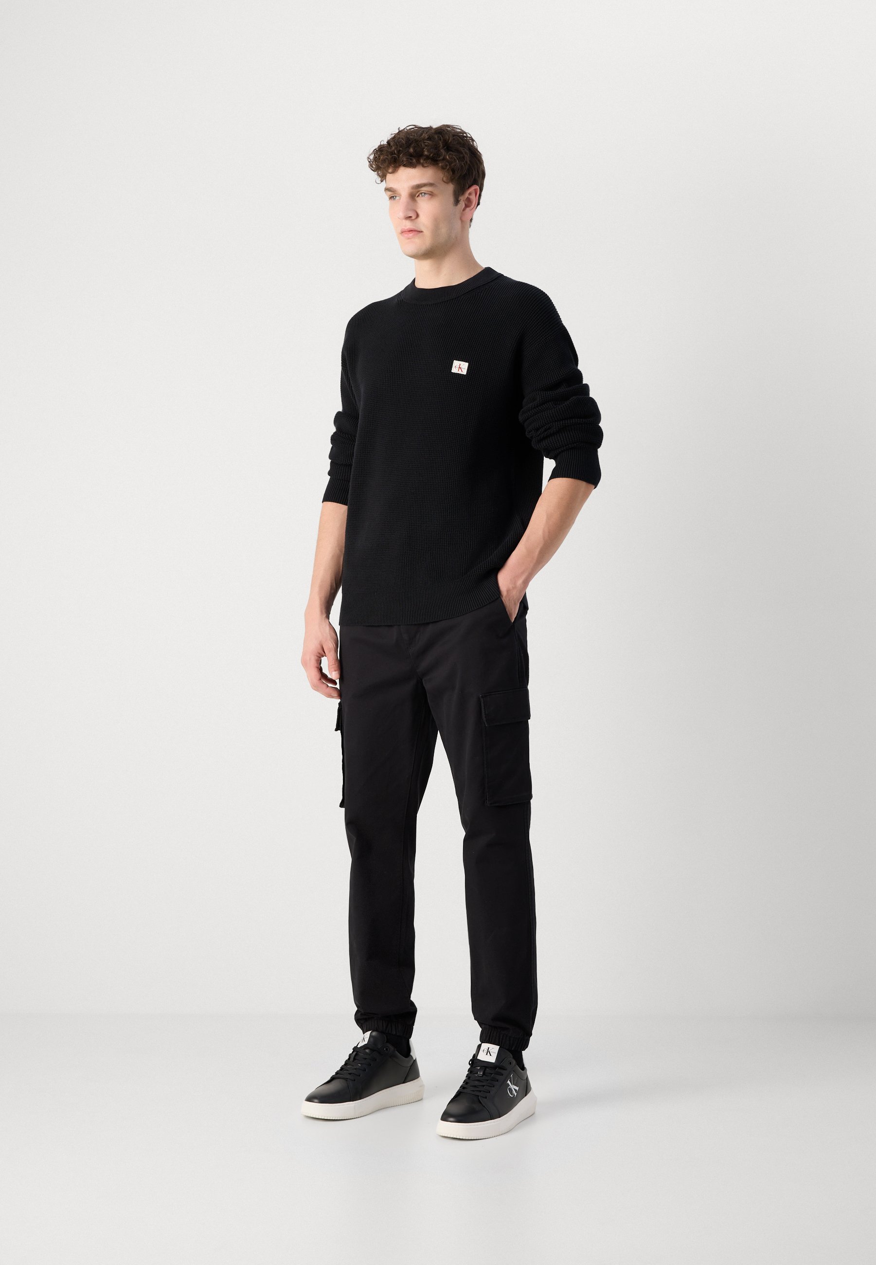 Calvin Klein Jeans Cargohose – schwarz