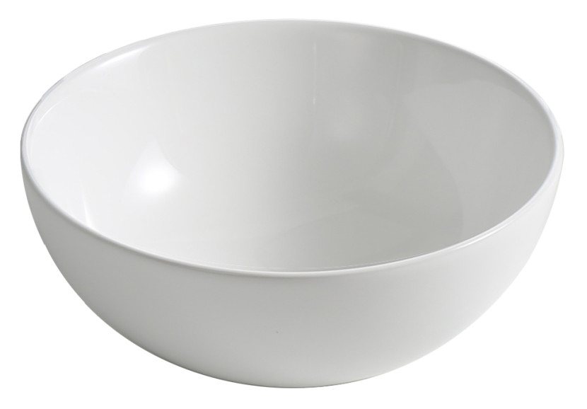 Umywalka Nablatowa Ceramiczna Okrągła Biała Deca