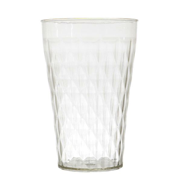 SZKLANKA Mirage złoty brzeg PLASTIKOWA tworzywo PET