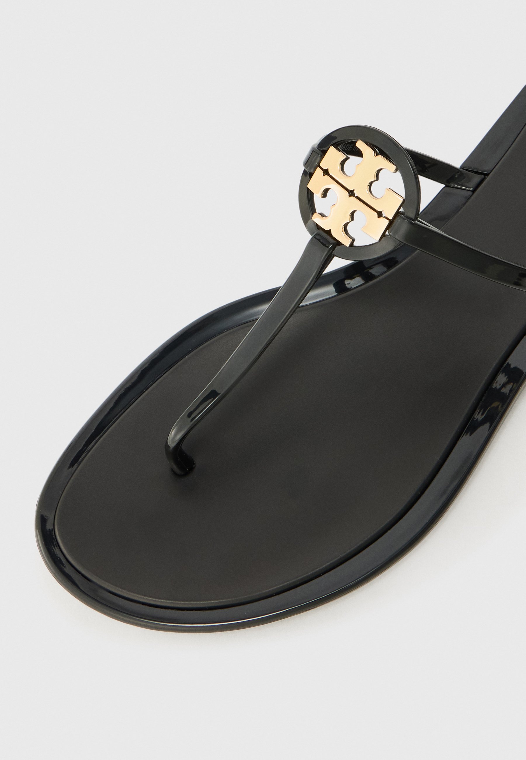 Tory Burch MILLER JELLY - T-Steg-Sandalen - perfektes Schwarz/Gold
