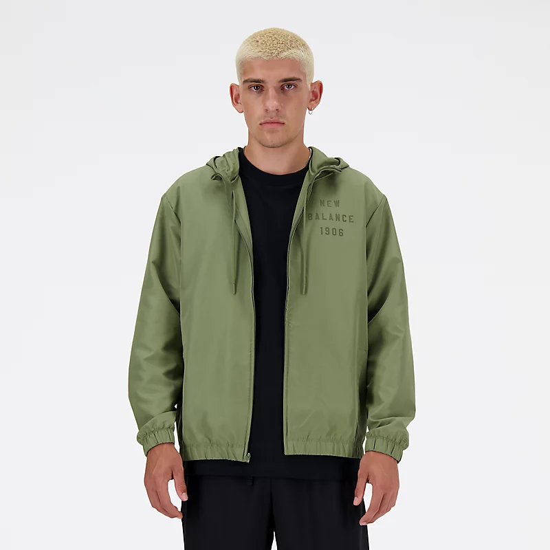 Homme Iconic Collegiate Graphic Full Zip - ΣΚΟΥΡΟ OLIVINE