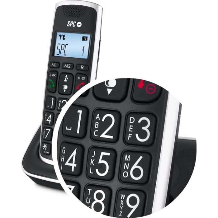 SPC 7609N DECT DUO Phone with Large Buttons, AG20 ID LCD E