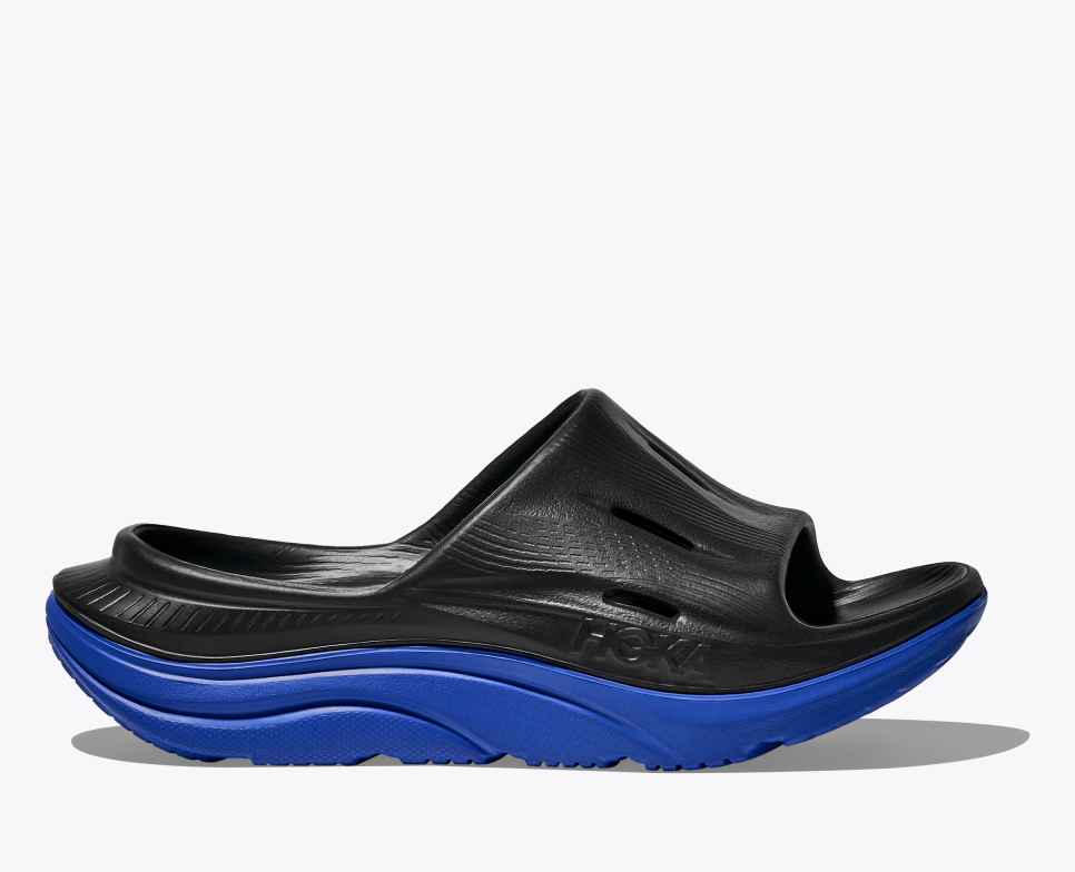 HOKA Ora Recovery Slide 3 Czarny / Ultramaryna