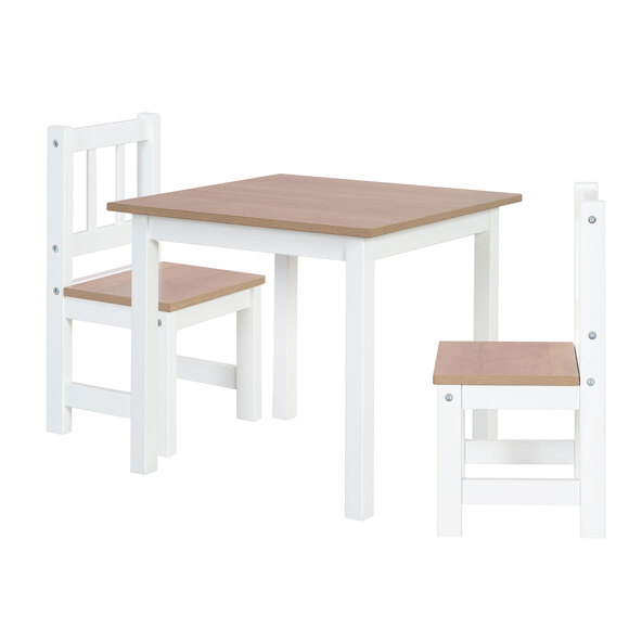 Woody children's seating set, white