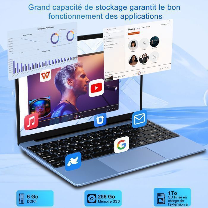 NOTODD Windows 11 Laptop - 14