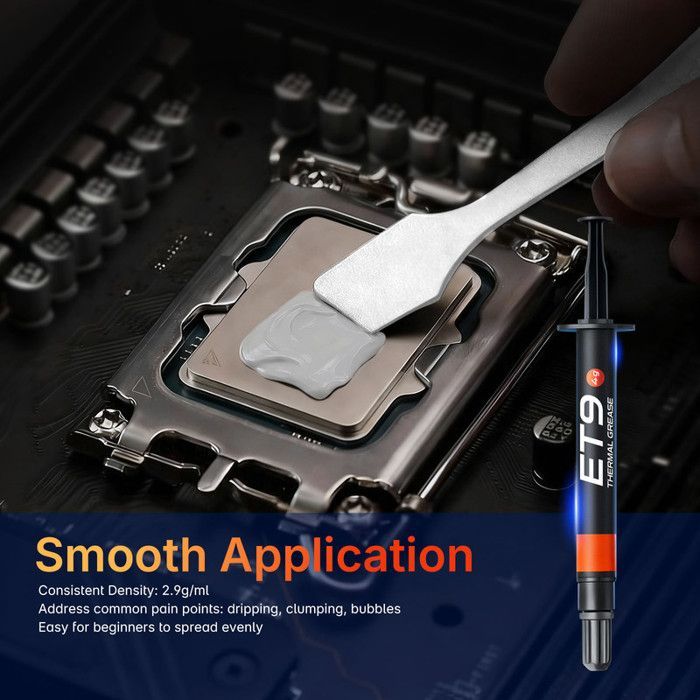 eleBite thermische pasta 2 g, 13,5 W/m·K geleidbaarheid, lange levensduur, eenvoudig aan te brengen, compatibel met CPU's/GPU's/servers