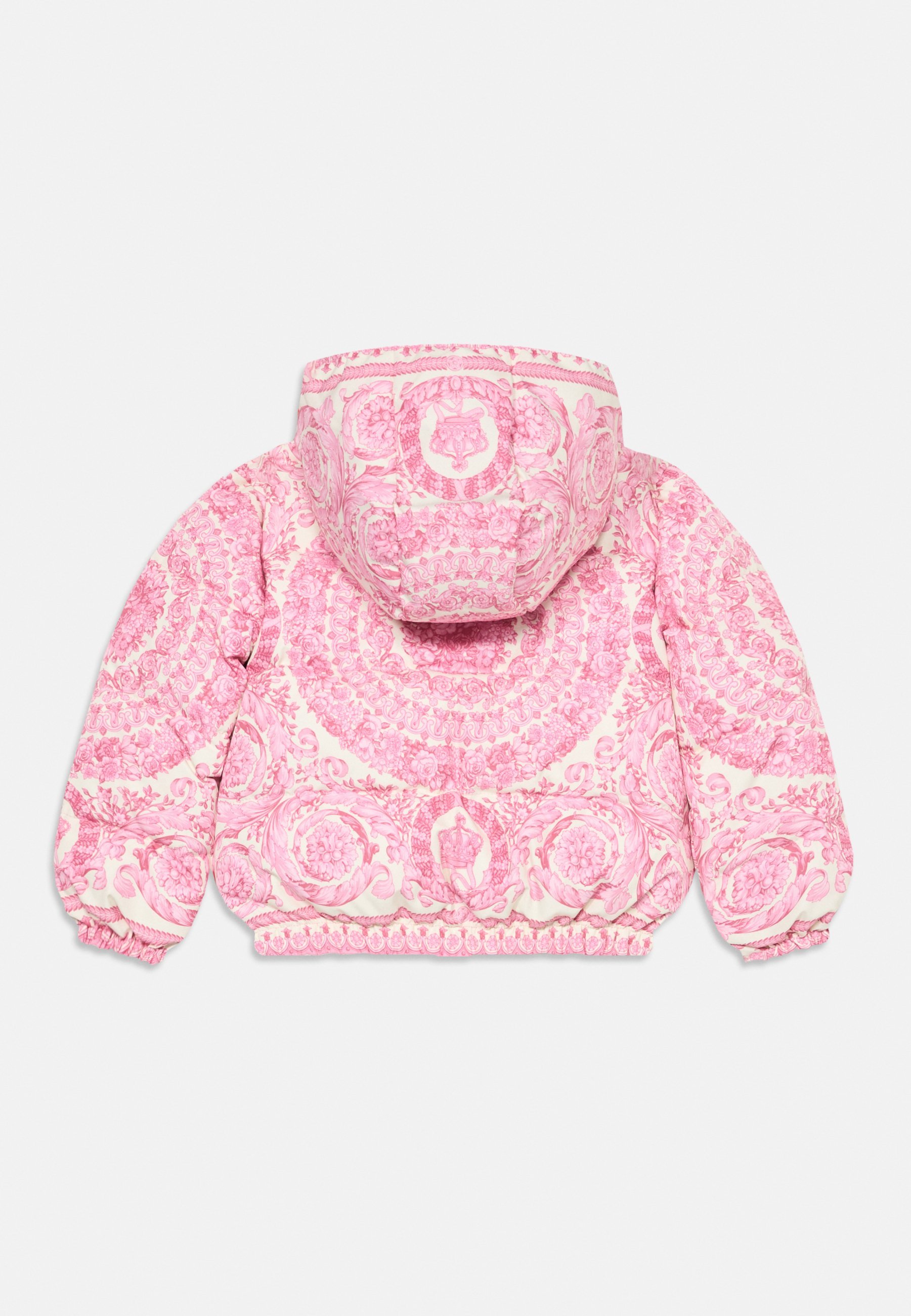 Versace omkeerbare jas Barocco voor kinderen, unisex - Donsjas - gebroken wit/pastelroze