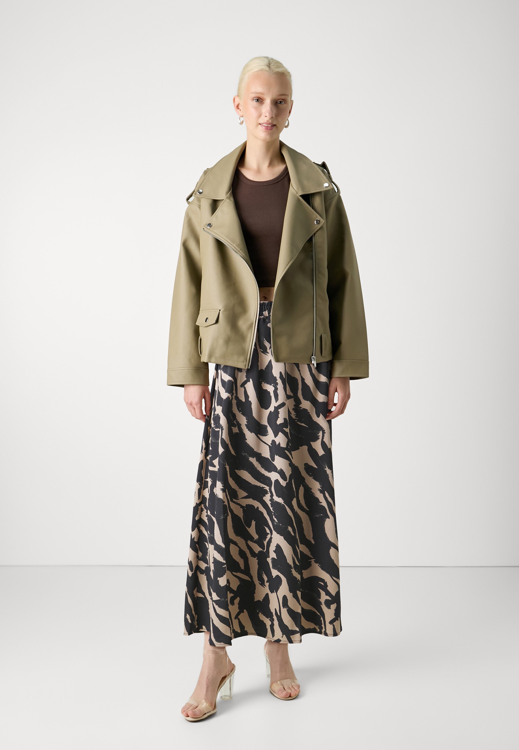 TYLKO ONLNOVA LIFE ELITE JAMILLA SKIRT - Spódnica maxi - czarna
