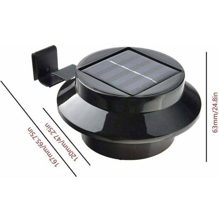 Lampe LED solaire - TANDE - Lot de 6 - Noir - Éclairage extérieur - Économie d'énergie