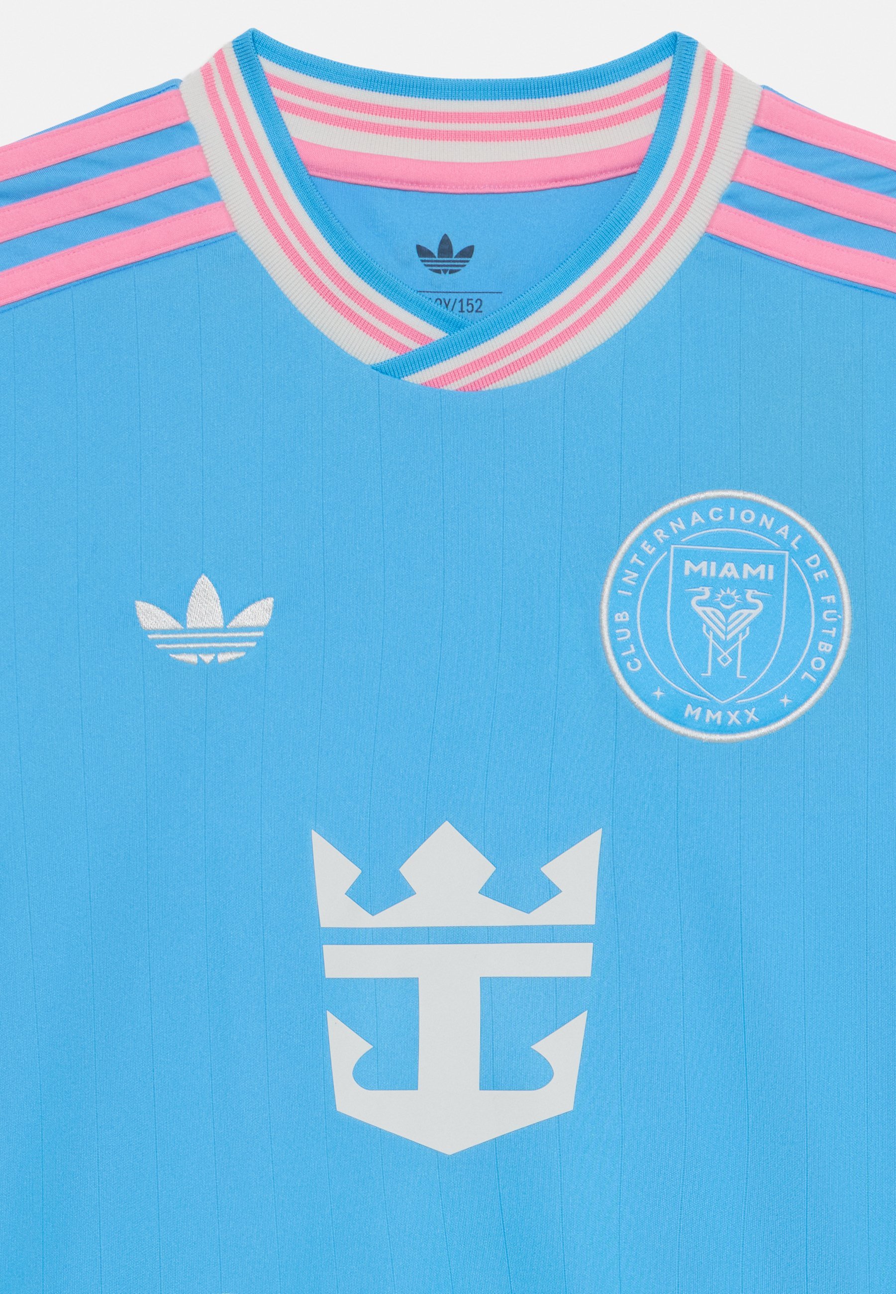 adidas Performance INTER MIAMI 2025 DERDE KINDER UNISEX - Sport T-shirt - semi-blauw burst