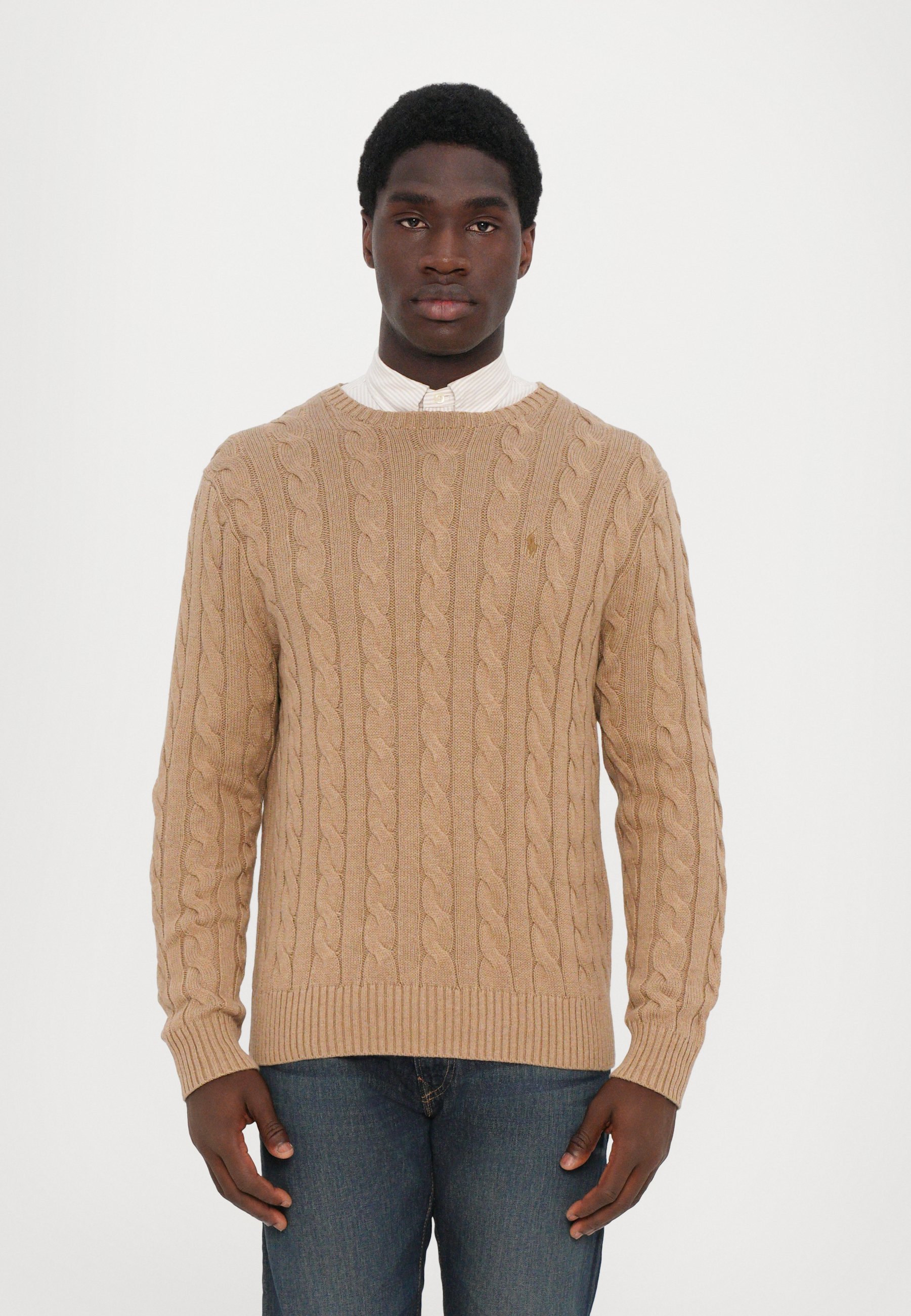 Maglione in cotone a trecce Polo Ralph Lauren - Maglione - color cammello