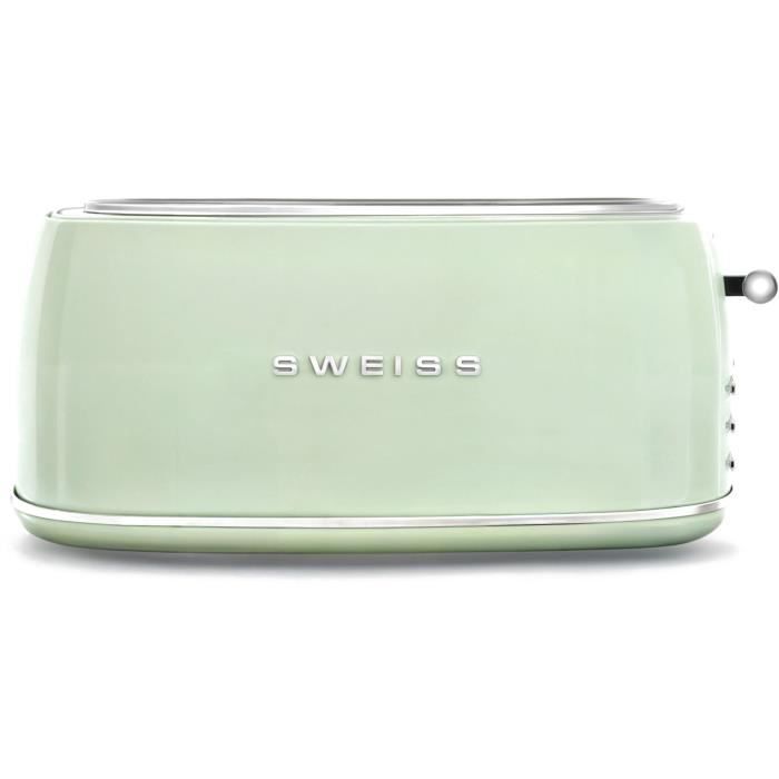 Torradeira vintage - SWEISS - GRV7 - 2 fatias - 1500 W - Verde