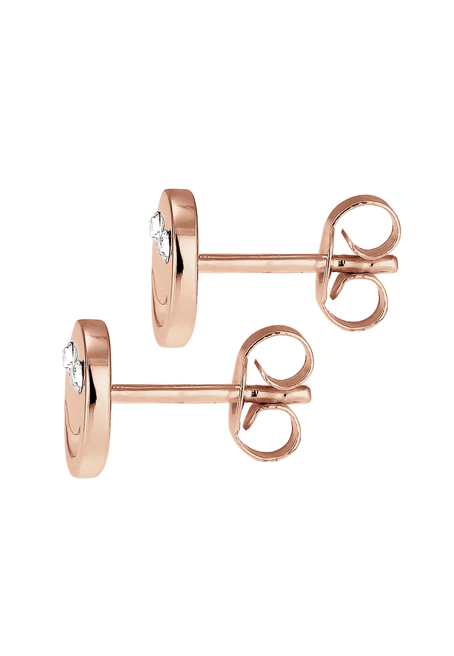 Elli Femmes clous d'oreilles avec Smiling Face et cristal en argent sterling 925
