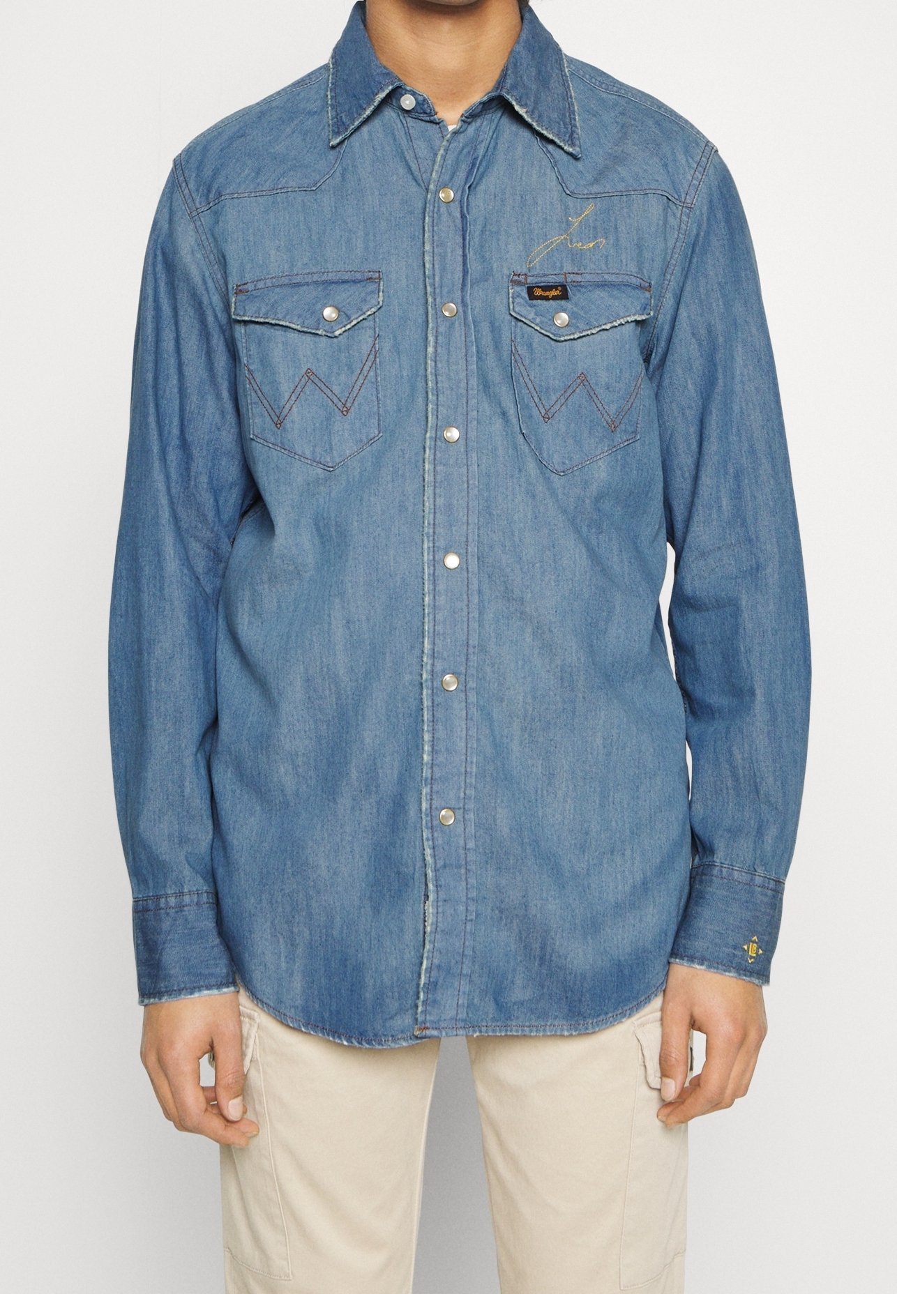Chemise Wrangler - denim bleu
