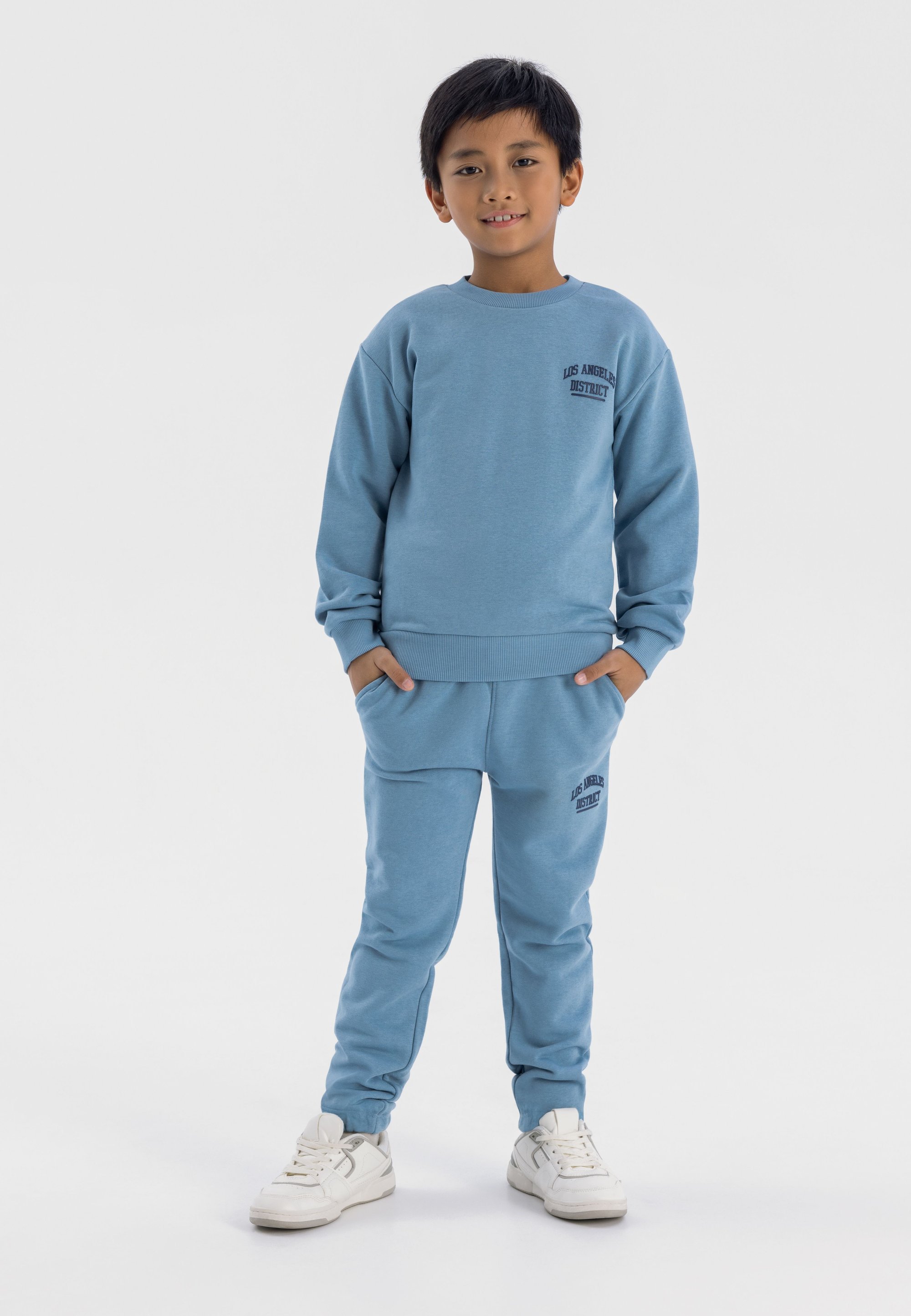 Completo MAGLIA GIROCOLLO E PANTALONI DA JOGGING MINOTI - Tuta - blu