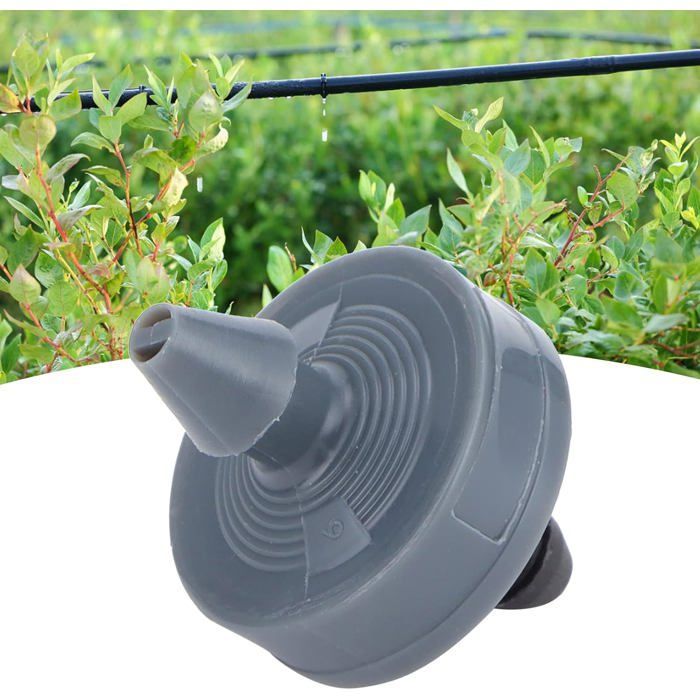 50 goteros de riego ajustables de 4 litros, emisores duraderos con compensación de presión, para un riego preciso del jardín.