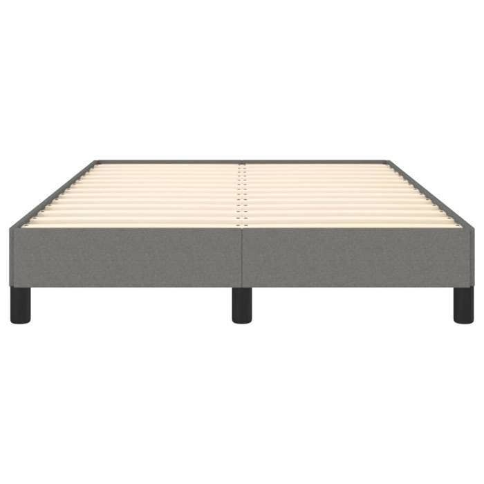 BEST Volwassenenbed/Lattenbodem Grijs, Bedframe - zonder matras - donkergrijs 120 x 190 cm stof Nov694975