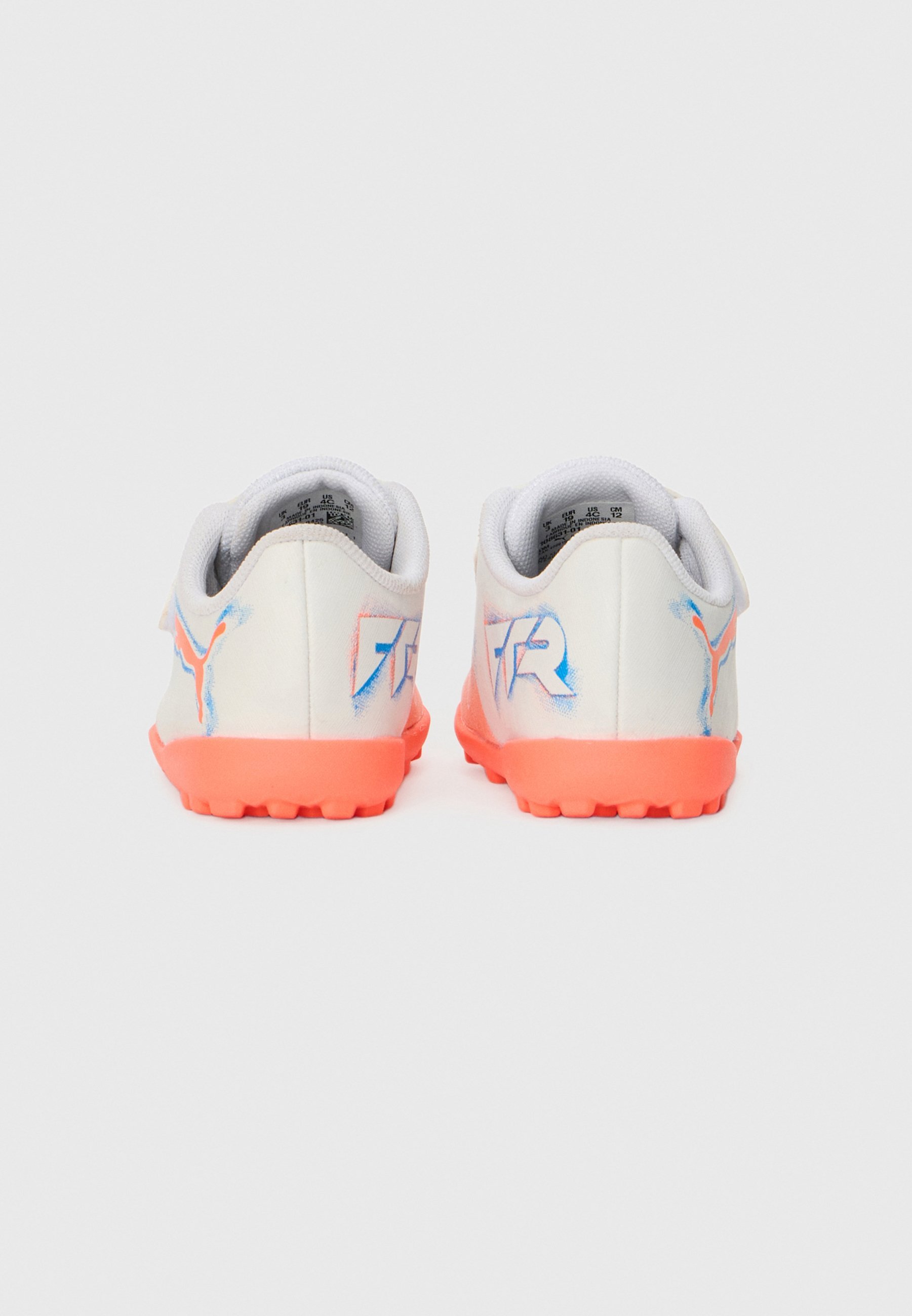Puma FUTURE 8 UNISEX - Zaalvoetbalschoenen - wit/oranje