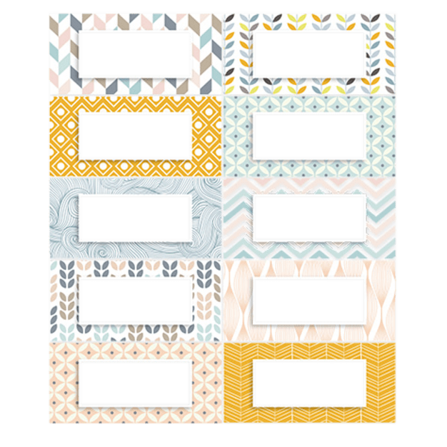 Etiquettes vierges grand format (lot de 10)