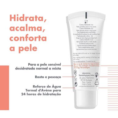 Avène Hydrance Rik fuktighetsgivende krem for tørr til veldig tørr hud 40 ml