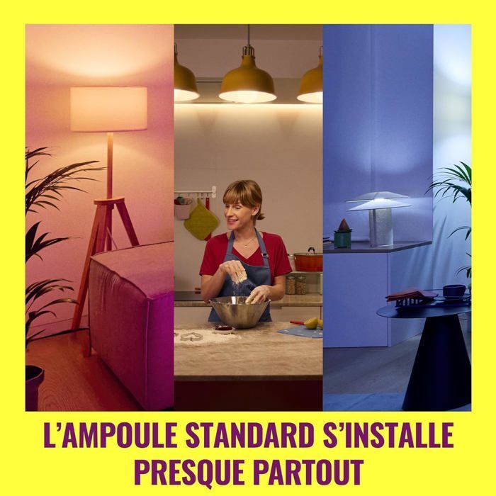 WiZ - Ampoule LED connectée Tunable White A60 E27 100 W équivalent (jusqu’à 1521 lm)