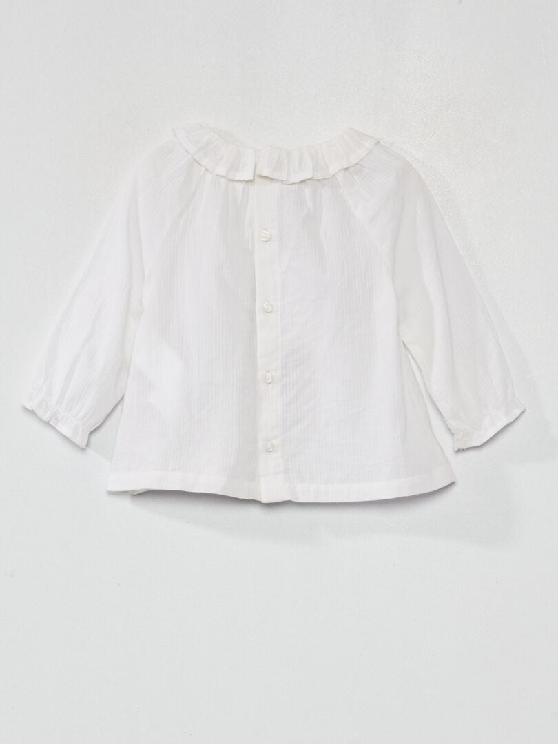 Katoenen blouse - Wit