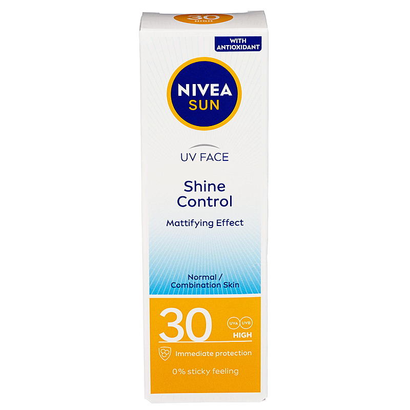 Nivea Sun gezichtscrème SPF 30 glanscontrole, 50 ml
