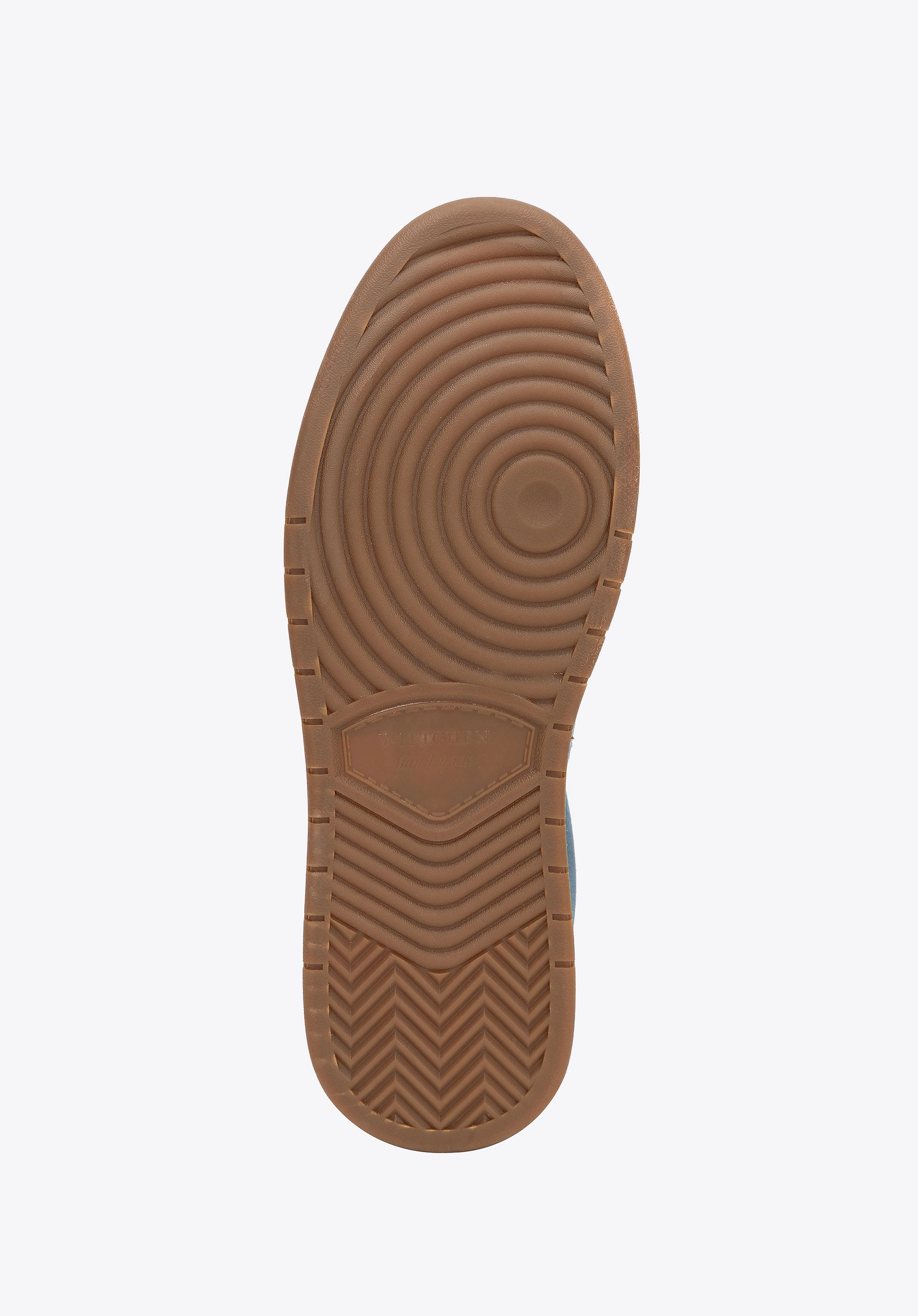 Sneakersy męskie ze skóry zamszowej niebieskie