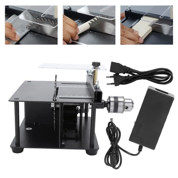 Mini table saws, widely used tabletop bench saw, portable EU plug 110-240V, soft metal materials for work