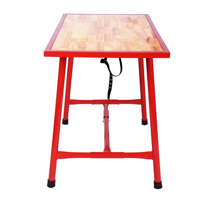 Établi pliable Table d’atelier Pliante Surface de montage 120x62,5 cm Table de travail Bois