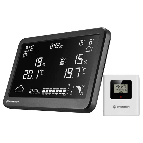 Stație meteo wireless MeteoTemp TBH, orizontală