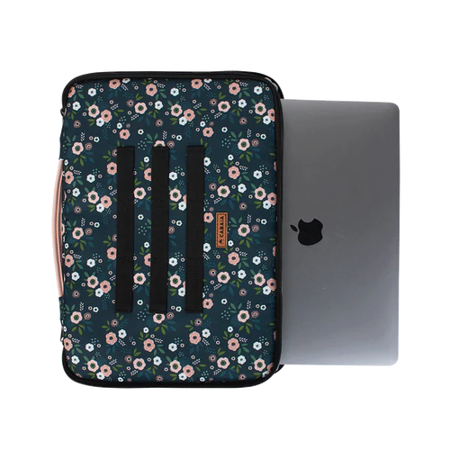 Cabaia Sandton laptophoes voor 13-inch laptops, petrolblauw