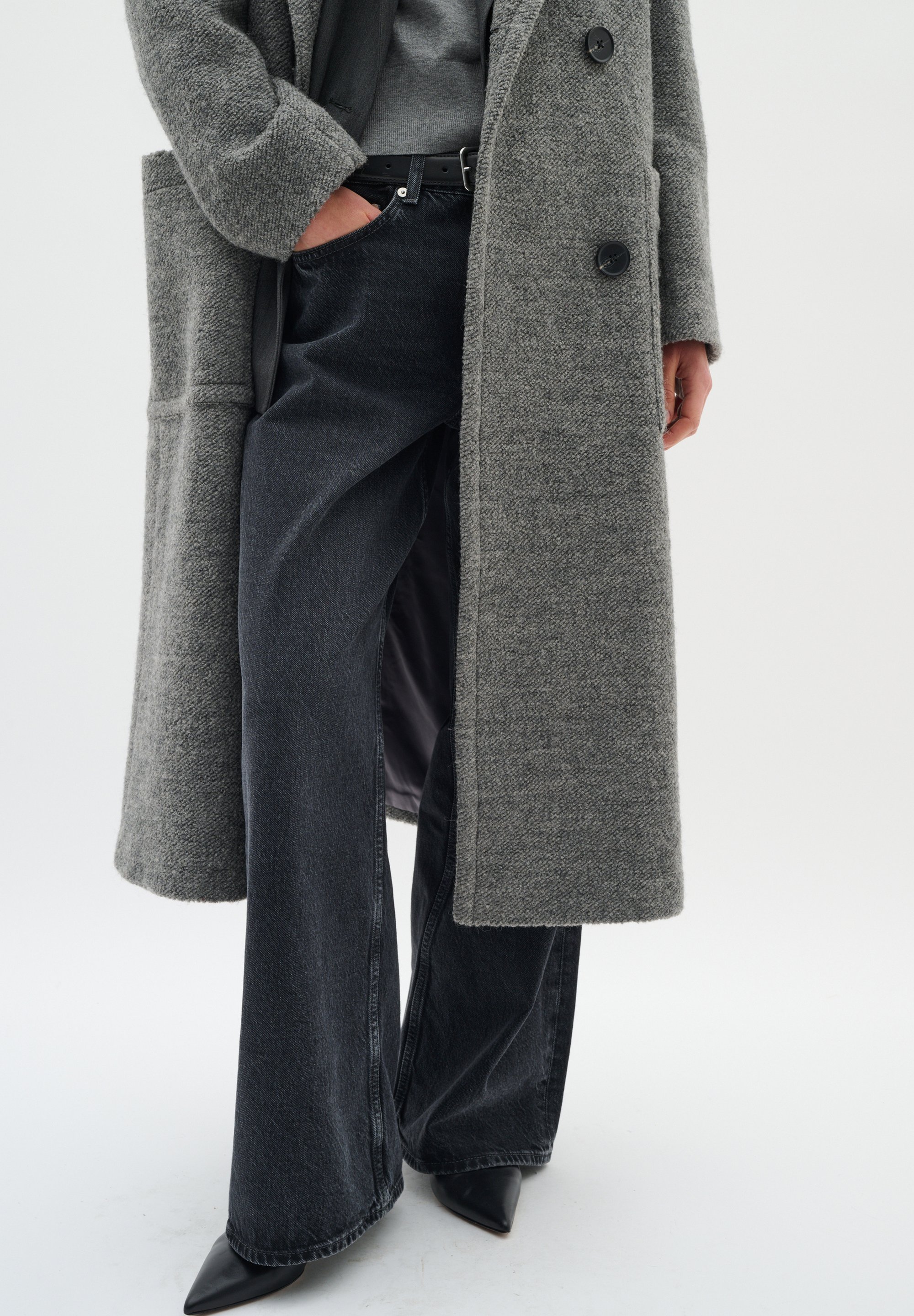 InWear YUM - Casaco clássico - mescla granito