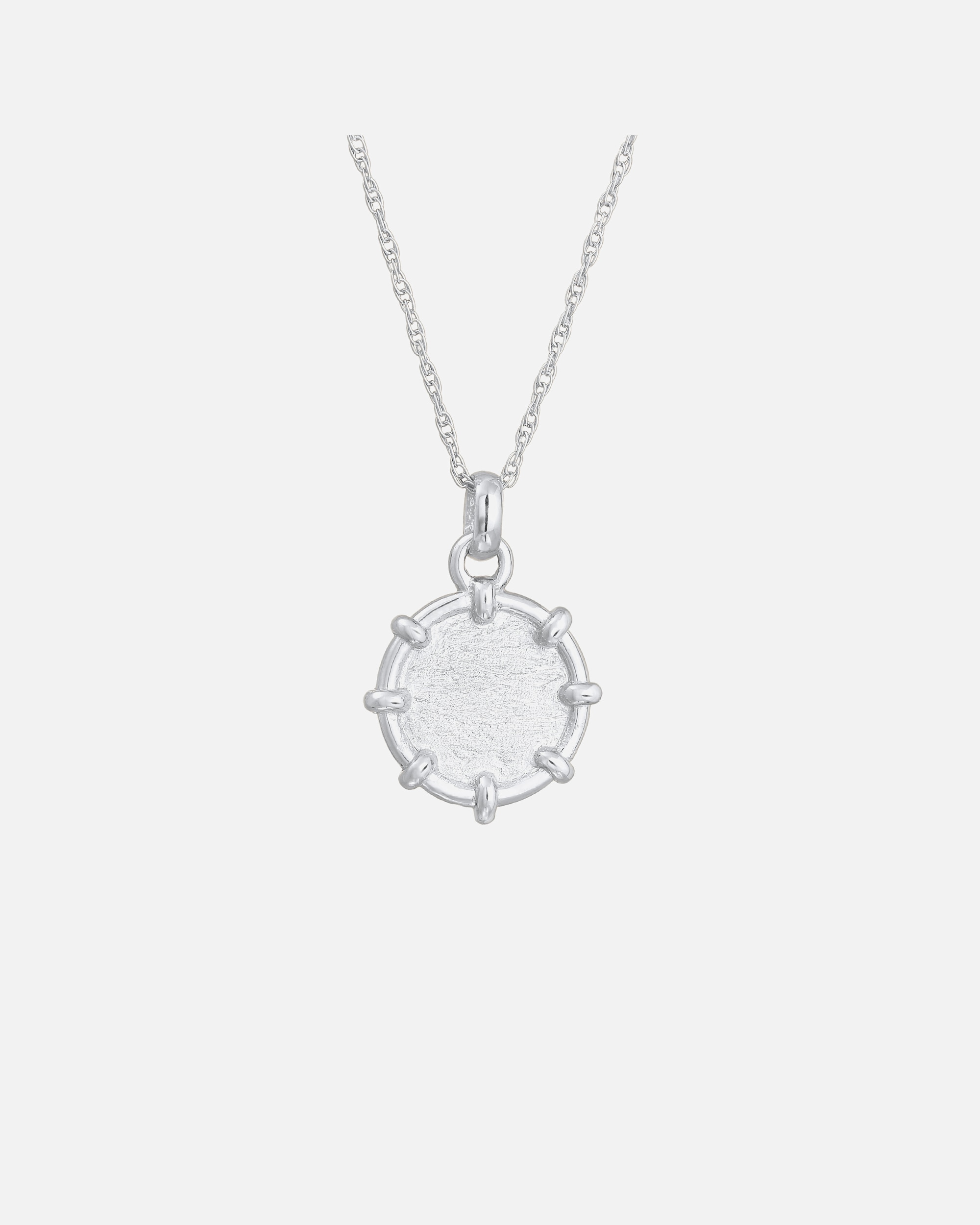 Elli Femme Pendentif Monnaie structuré en argent sterling 925