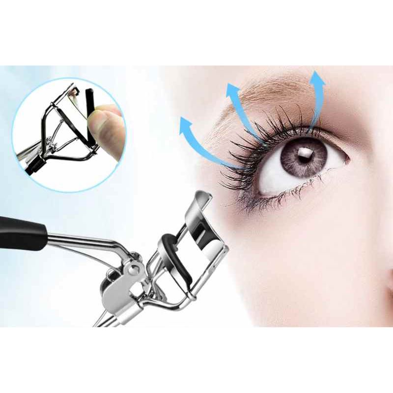 Lot de 10 coussinets de rechange noirs universels en silicone pour recourbe-cils, outils de maquillage et de coiffage, recourbe-cils durable