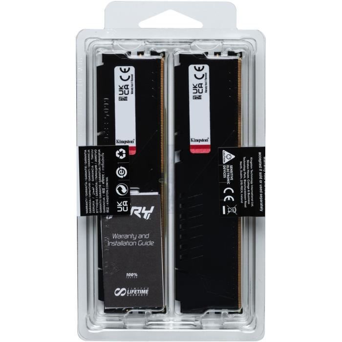 Mémoire DDR5 - KINGSTON - FURY Beast EXPO - 16 Go (2 x 8 Go) - 6000 Mhz - CL30